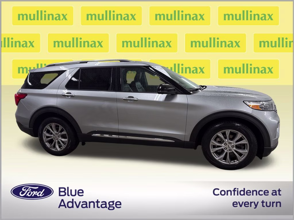 2020 Iconic Silver Metallic Ford Explorer Limited RWD SUV