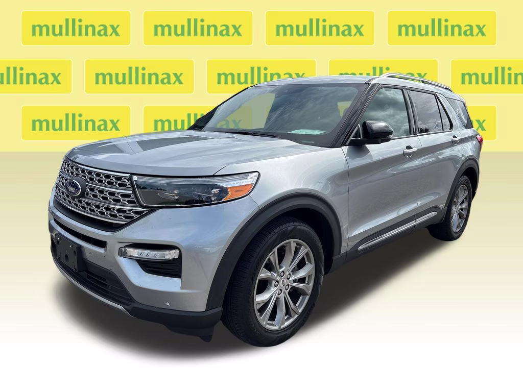 2020 Iconic Silver Metallic Ford Explorer Limited RWD SUV