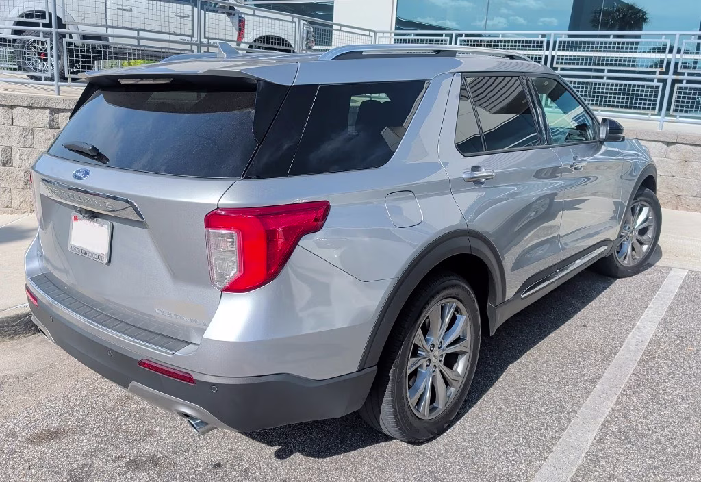 2020 Silver Ford Explorer Limited RWD SUV
