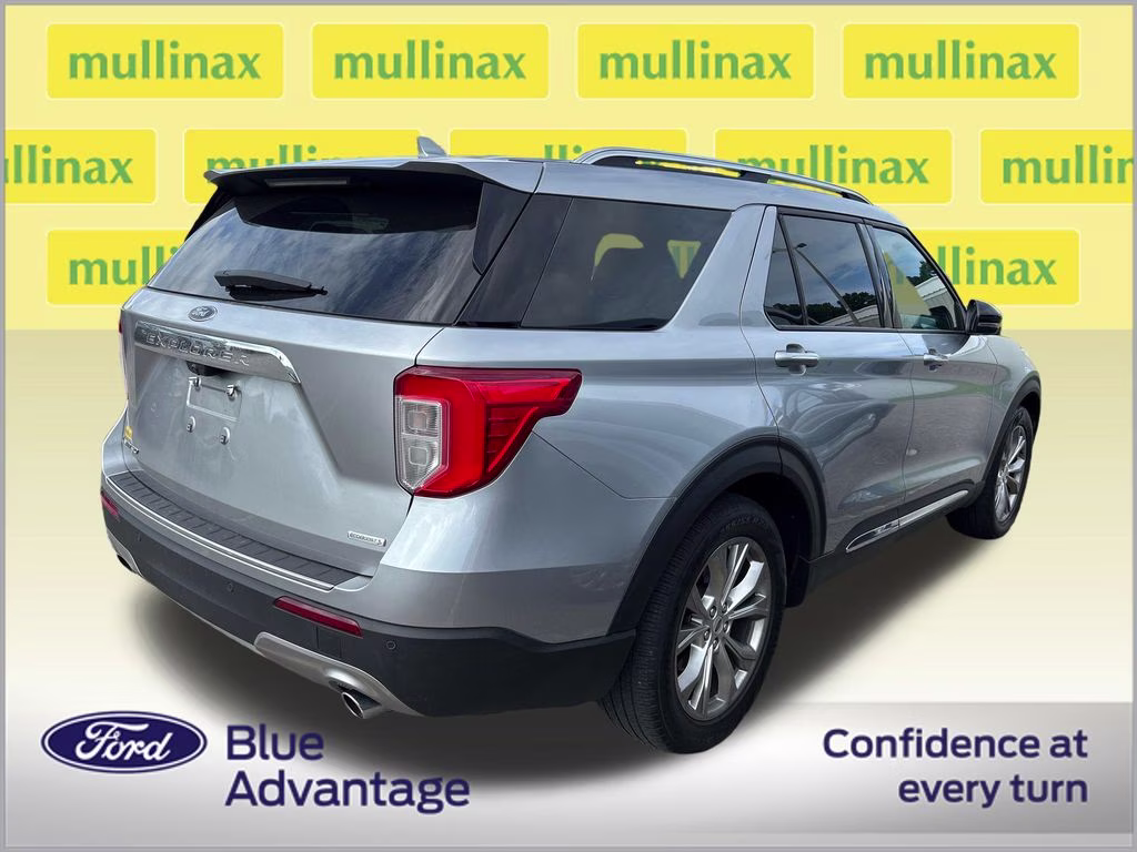 2020 Iconic Silver Metallic Ford Explorer Limited RWD SUV