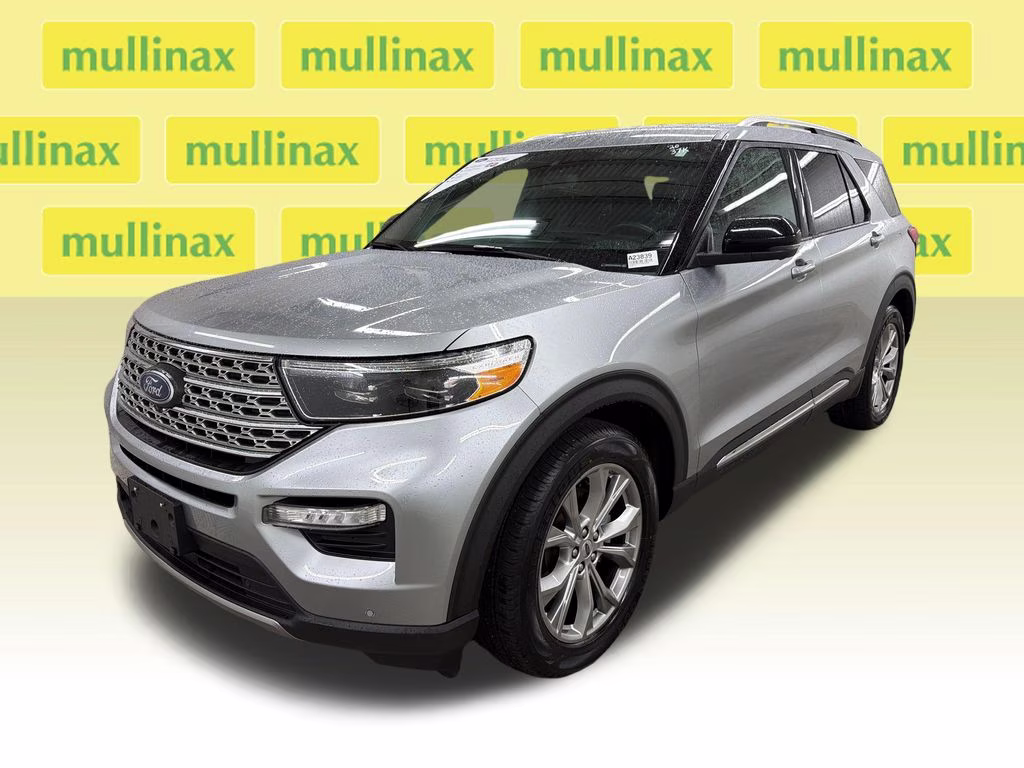 2020 Iconic Silver Metallic Ford Explorer Limited RWD SUV