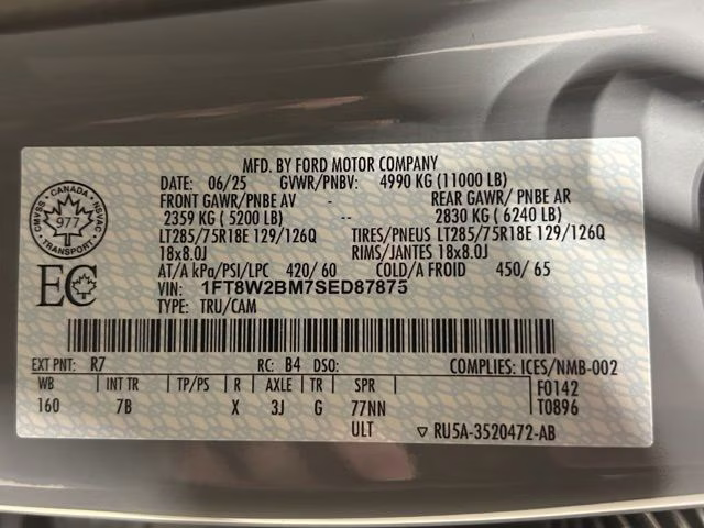 2025 Glacier Gray Met Tri-Coat Ford Super Duty F-250 SRW Platinum 4X4 Truck