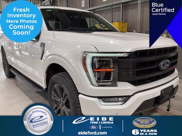 2023 Star White Metallic Tri-Coat Ford F-150 Lariat 4X4 Truck