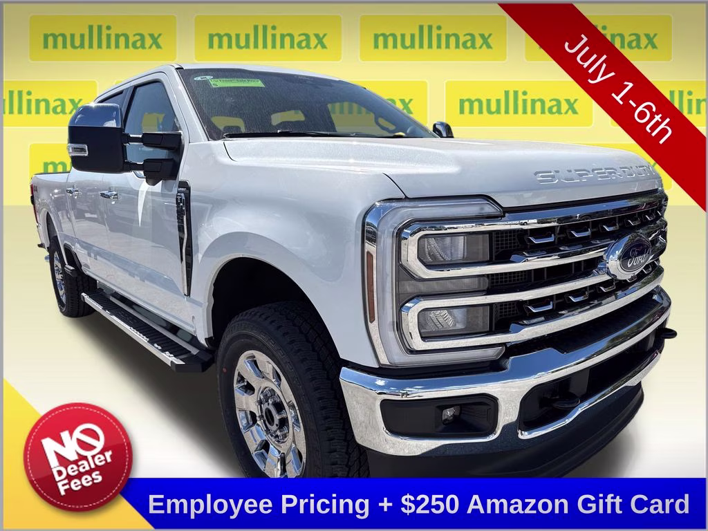 2026 Star White Metallic Tri-Coat Ford Super Duty F-250 SRW Lariat 4X4 Truck