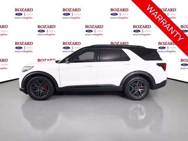 2025 White Metallic Ford Explorer ST 4X4 SUV