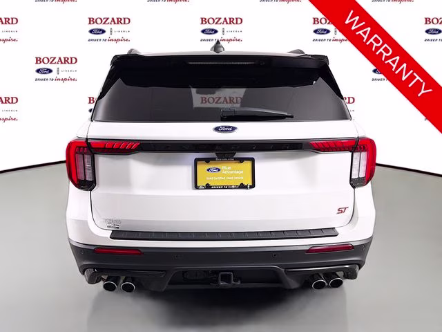 2025 White Metallic Ford Explorer ST 4X4 SUV