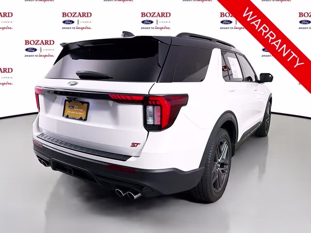 2025 White Metallic Ford Explorer ST 4X4 SUV