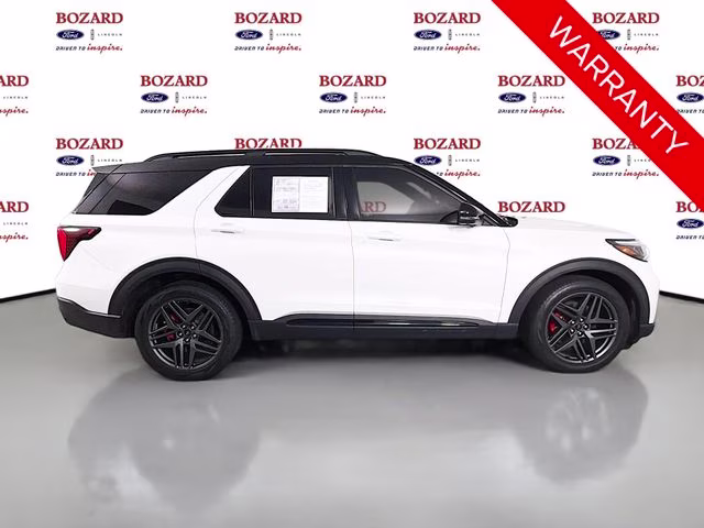 2025 White Metallic Ford Explorer ST 4X4 SUV