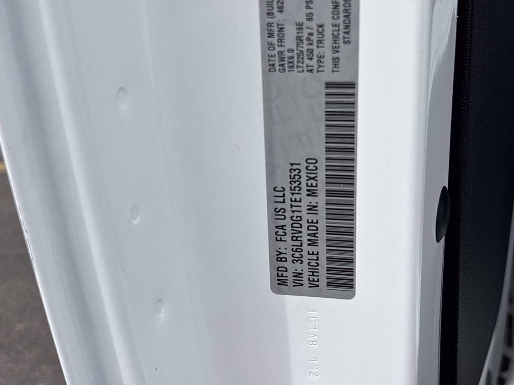 2026 Bright White Clearcoat Ram ProMaster 2500 High Roof FWD Van