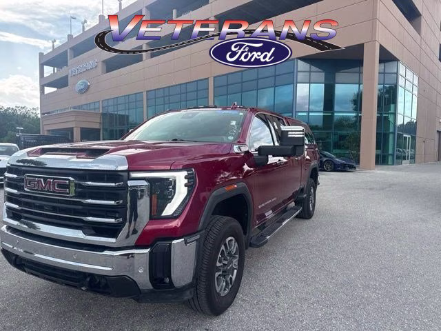 2024 Volcanic Red Tintcoat GMC Sierra 2500HD SLT Crew Cab Pickup 4X4 Truck