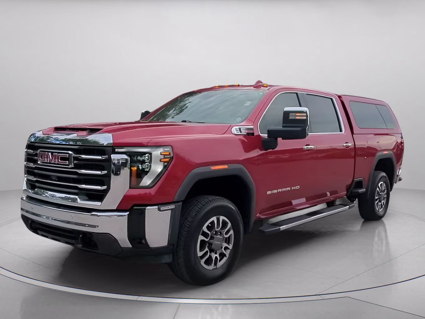 2024 Volcanic Red Tintcoat GMC Sierra 2500HD SLT Crew Cab Pickup 4X4 Truck