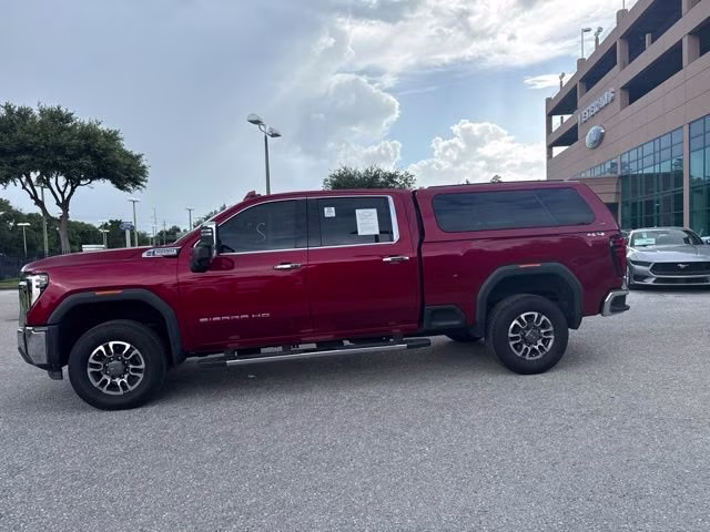 2024 Volcanic Red Tintcoat GMC Sierra 2500HD SLT Crew Cab Pickup 4X4 Truck