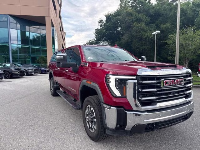 2024 Volcanic Red Tintcoat GMC Sierra 2500HD SLT Crew Cab Pickup 4X4 Truck