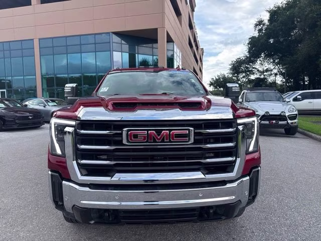 2024 Volcanic Red Tintcoat GMC Sierra 2500HD SLT Crew Cab Pickup 4X4 Truck