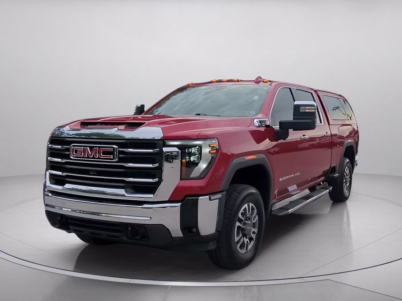 2024 Volcanic Red Tintcoat GMC Sierra 2500HD SLT Crew Cab Pickup 4X4 Truck