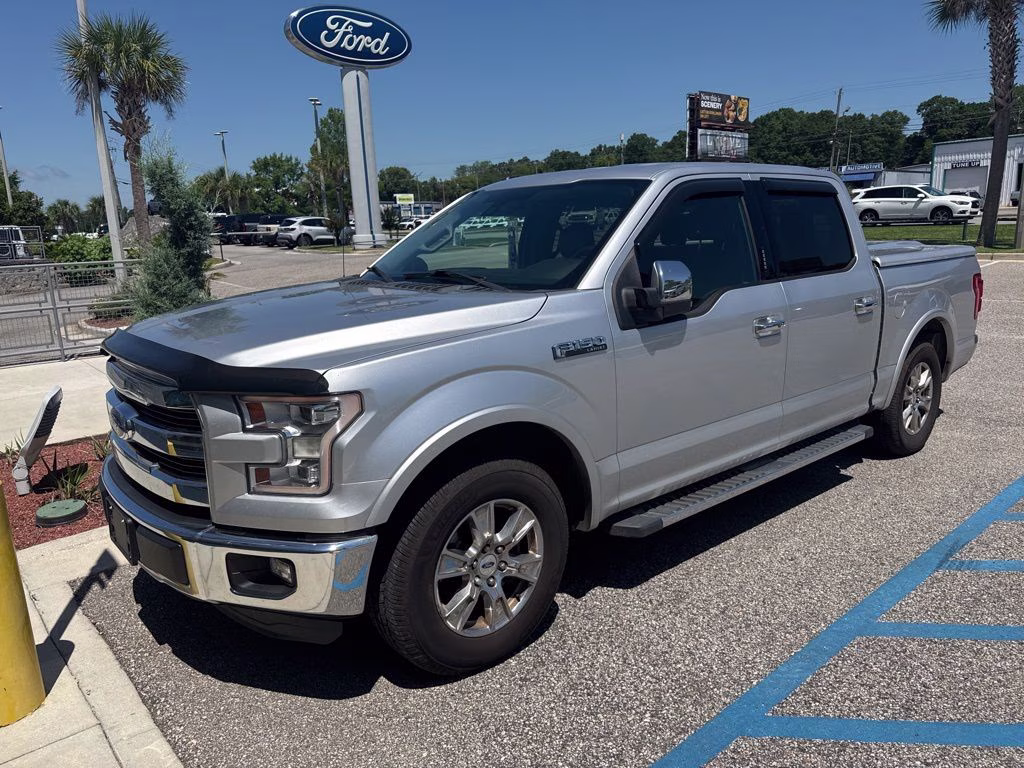 2015 Ingot Silver Metallic Ford F-150 Lariat RWD Truck