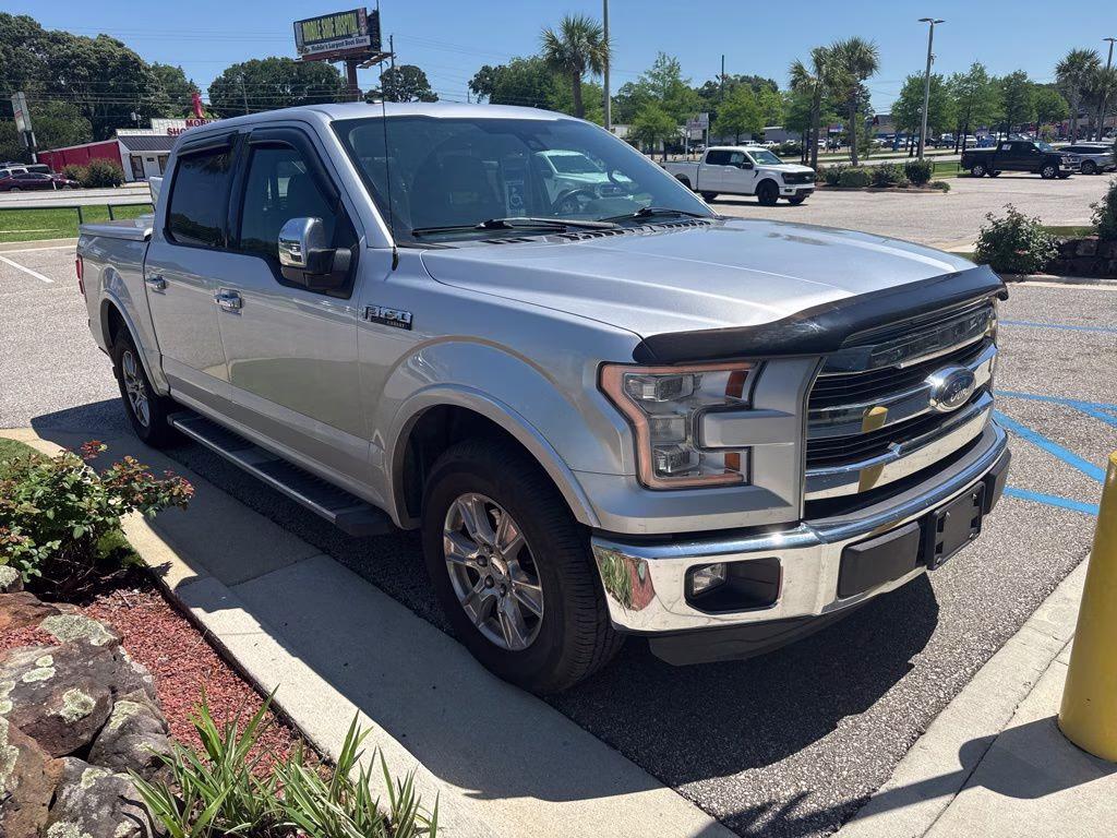 2015 Ingot Silver Metallic Ford F-150 Lariat RWD Truck