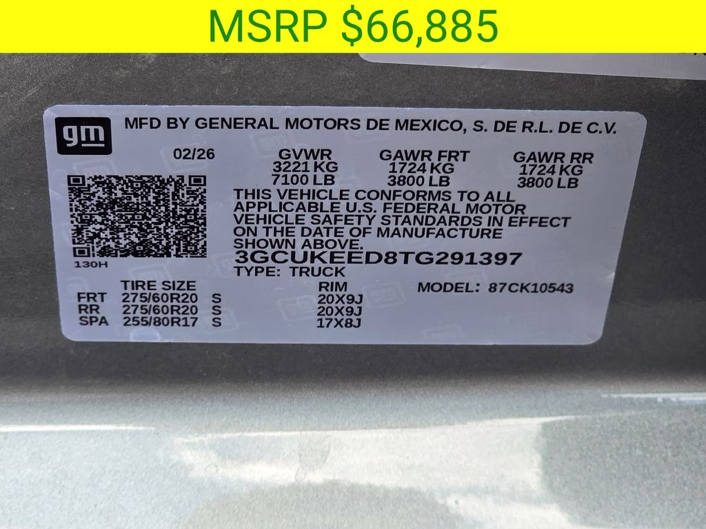 2026 Sterling Gray Metallic Chevrolet Silverado 1500 RST 4X4 Truck