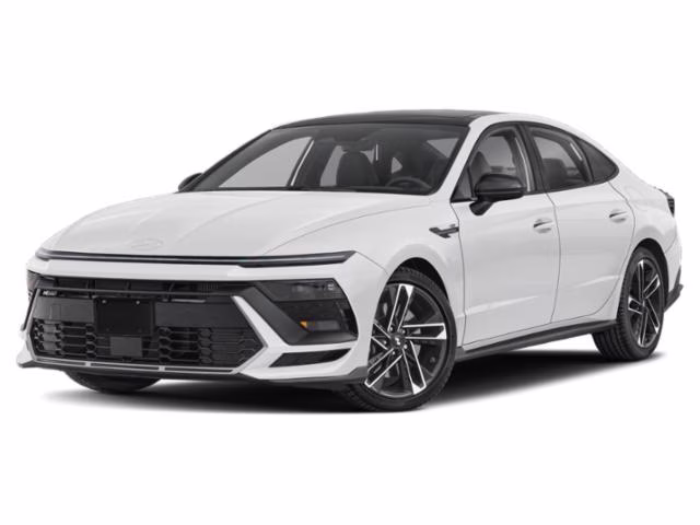 2026 White Hyundai Sonata N Line FWD Sedan