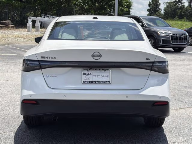2026 Aspen White Tricoat Nissan Sentra SL FWD Sedan