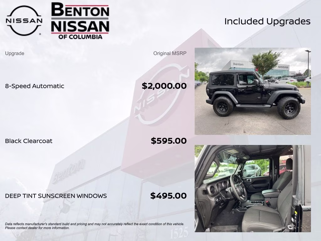 2023 Black Clearcoat Jeep Wrangler Sport 4X4 SUV