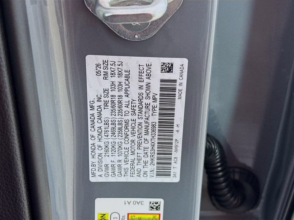 2026 Urban Gray Pearl Honda CR-V EX FWD SUV