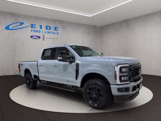2026 Glacier Gray Metallic Tri-Coat Ford Super Duty F-250 SRW Lariat Black Appearance 4X4 Truck