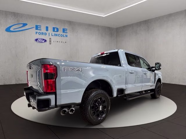 2026 Glacier Gray Metallic Tri-Coat Ford Super Duty F-250 SRW Lariat Black Appearance 4X4 Truck