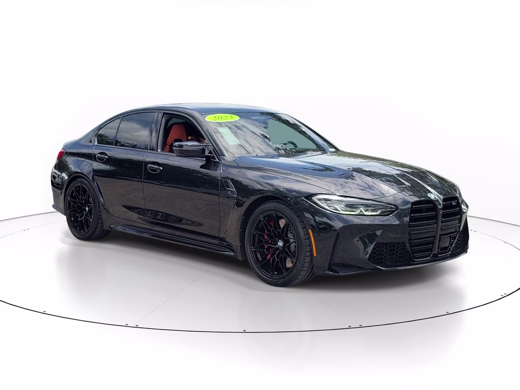 2023 Black Sapphire Metallic BMW M3 Competition RWD Sedan