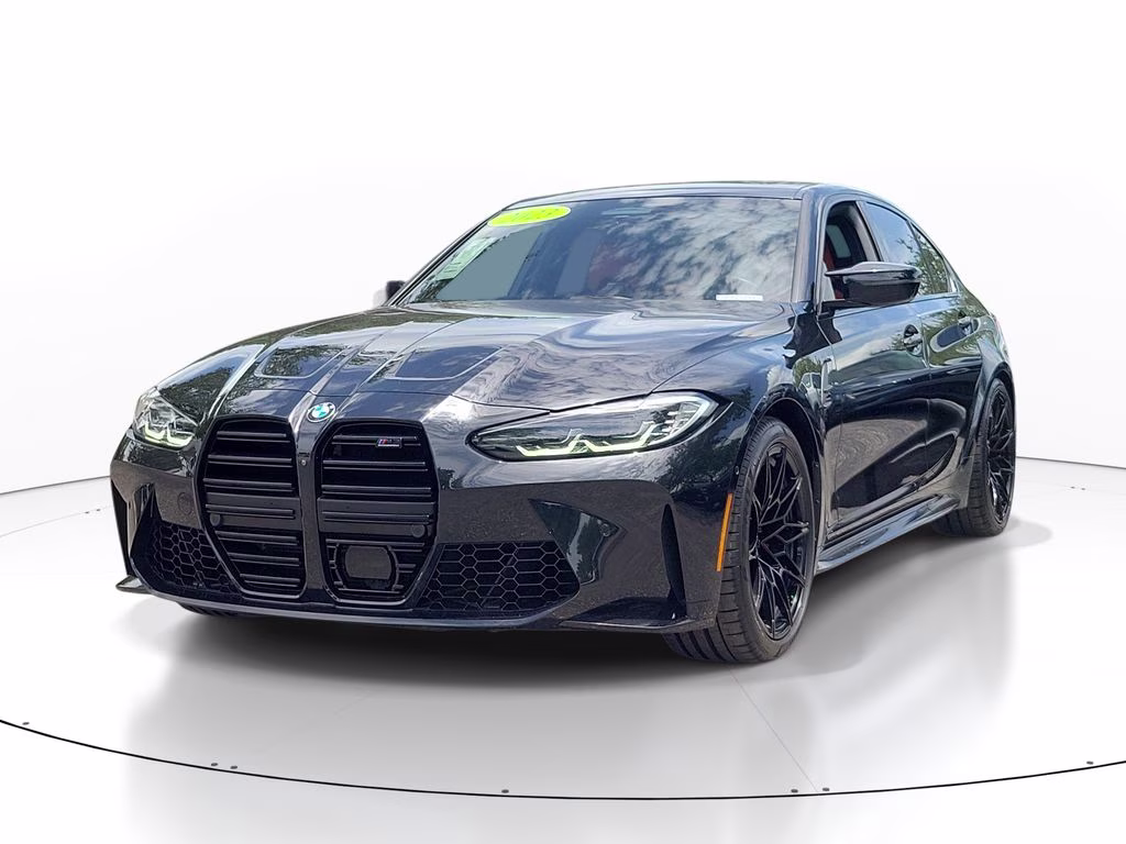 2023 Black Sapphire Metallic BMW M3 Competition RWD Sedan