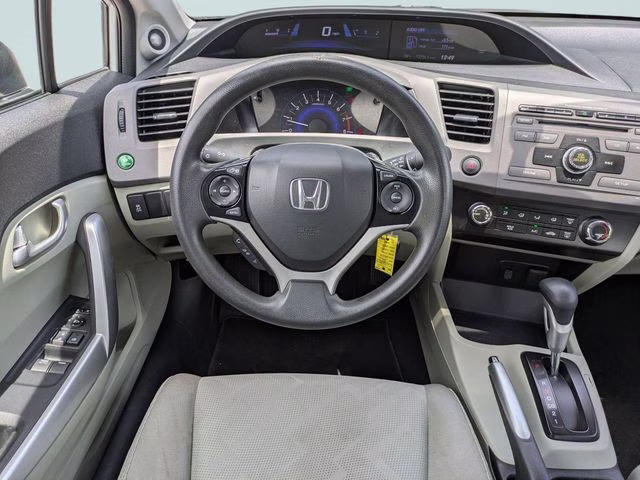 2012 White Honda Civic EX FWD Coupe