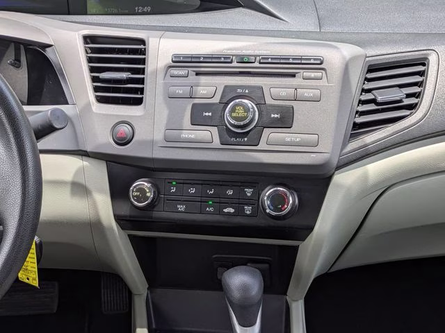 2012 White Honda Civic EX FWD Coupe