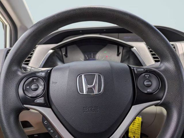 2012 White Honda Civic EX FWD Coupe