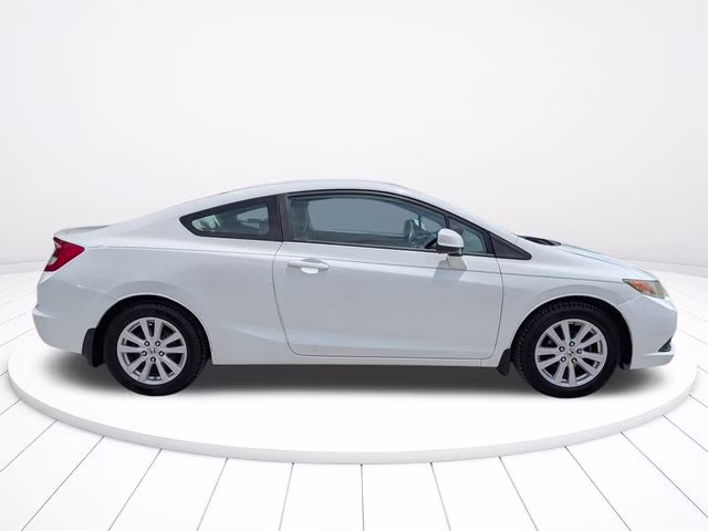 2012 White Honda Civic EX FWD Coupe