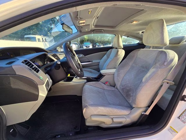 2012 White Honda Civic EX FWD Coupe