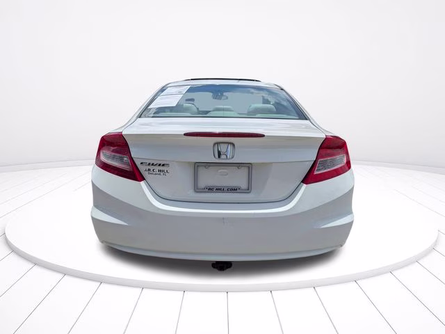 2012 White Honda Civic EX FWD Coupe