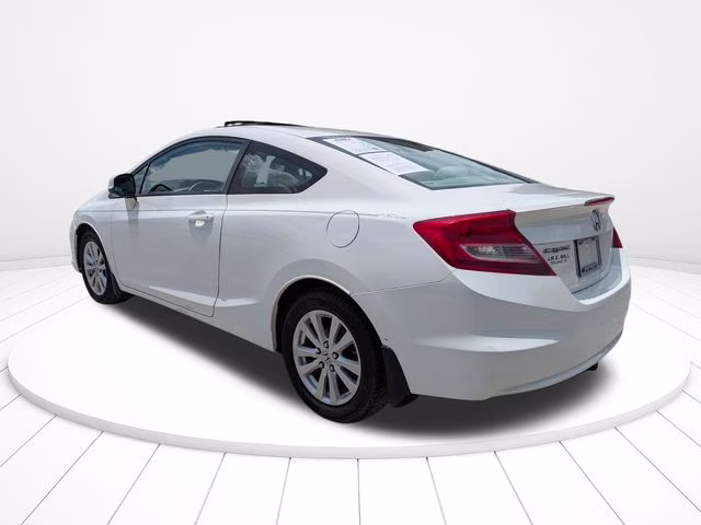 2012 White Honda Civic EX FWD Coupe