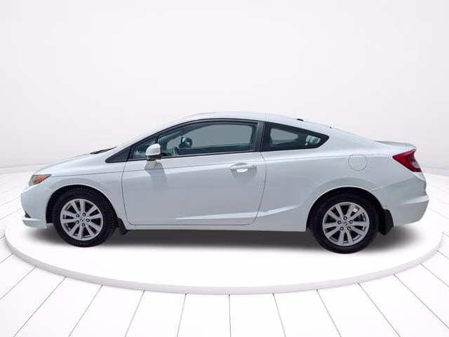 2012 White Honda Civic EX FWD Coupe