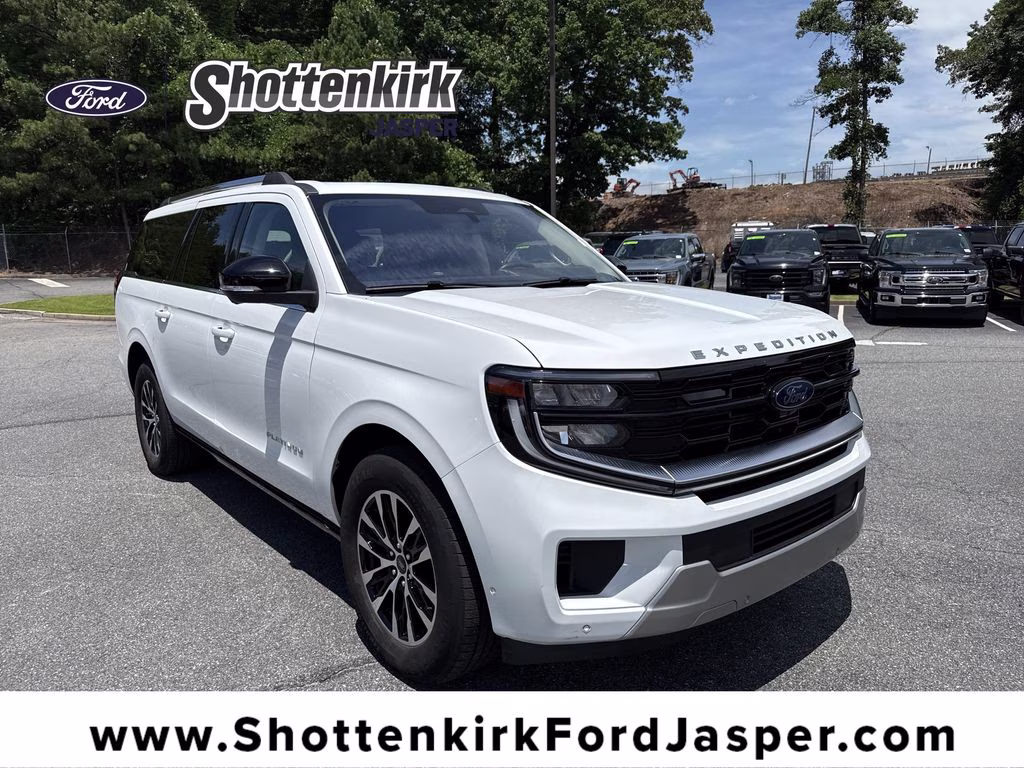 2025 Oxford White Ford Expedition Max Platinum 4X4 SUV