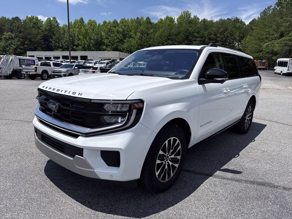 2025 Oxford White Ford Expedition Max Platinum 4X4 SUV