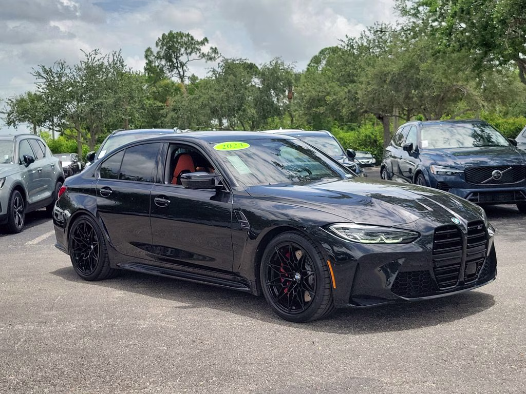 2023 Black Sapphire Metallic BMW M3 Competition RWD Sedan
