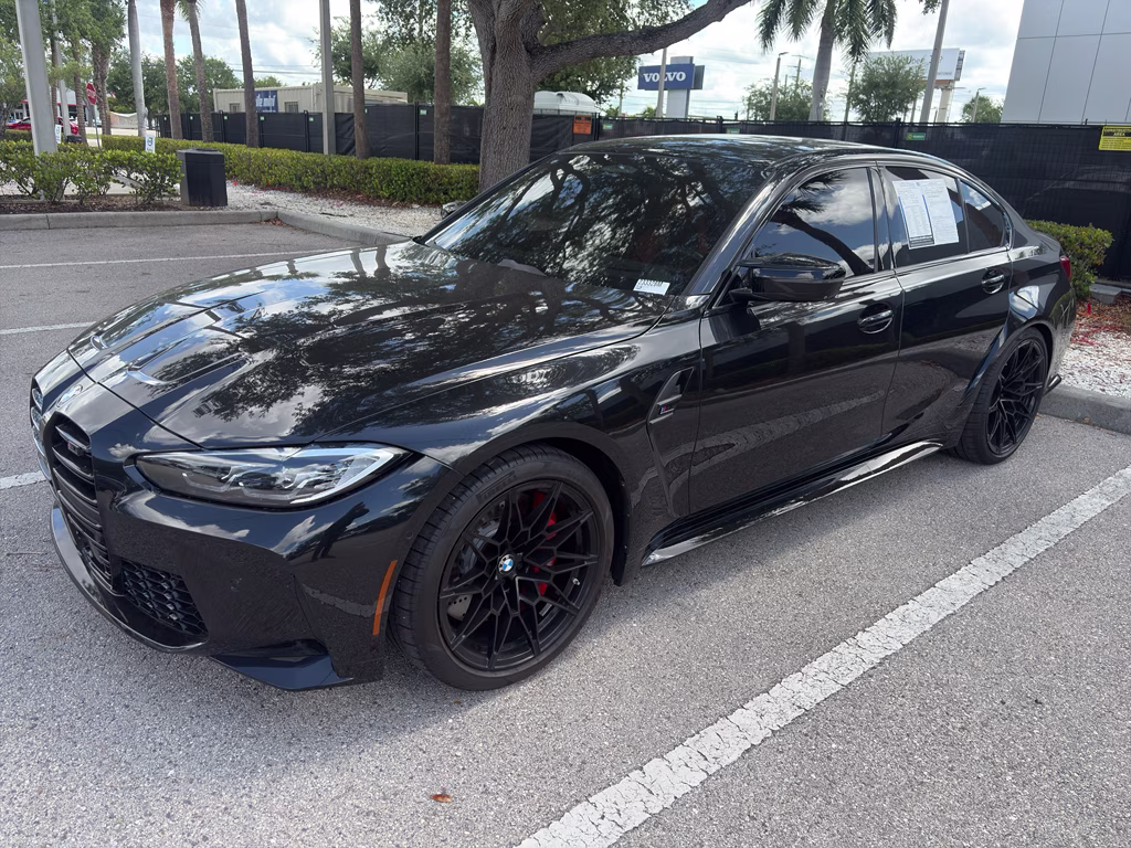 2023 Black Sapphire Metallic BMW M3 Competition RWD Sedan