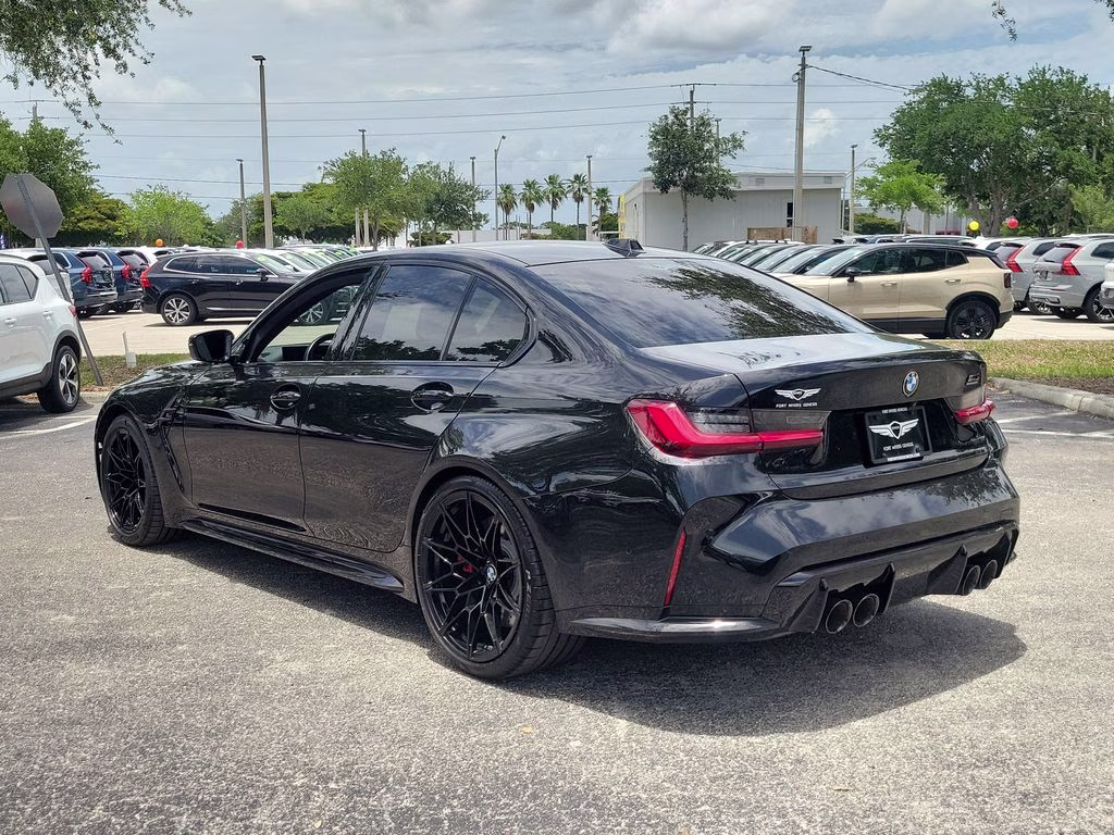 2023 Black Sapphire Metallic BMW M3 Competition RWD Sedan