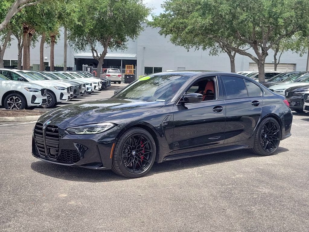 2023 Black Sapphire Metallic BMW M3 Competition RWD Sedan