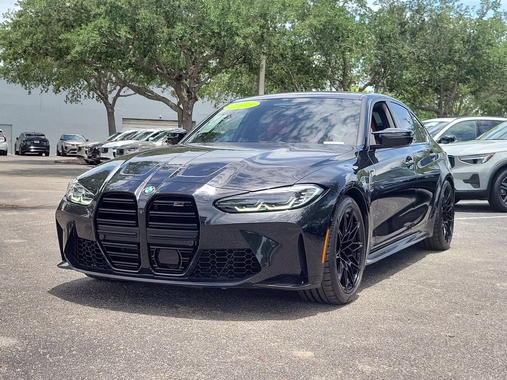 2023 Black Sapphire Metallic BMW M3 Competition RWD Sedan