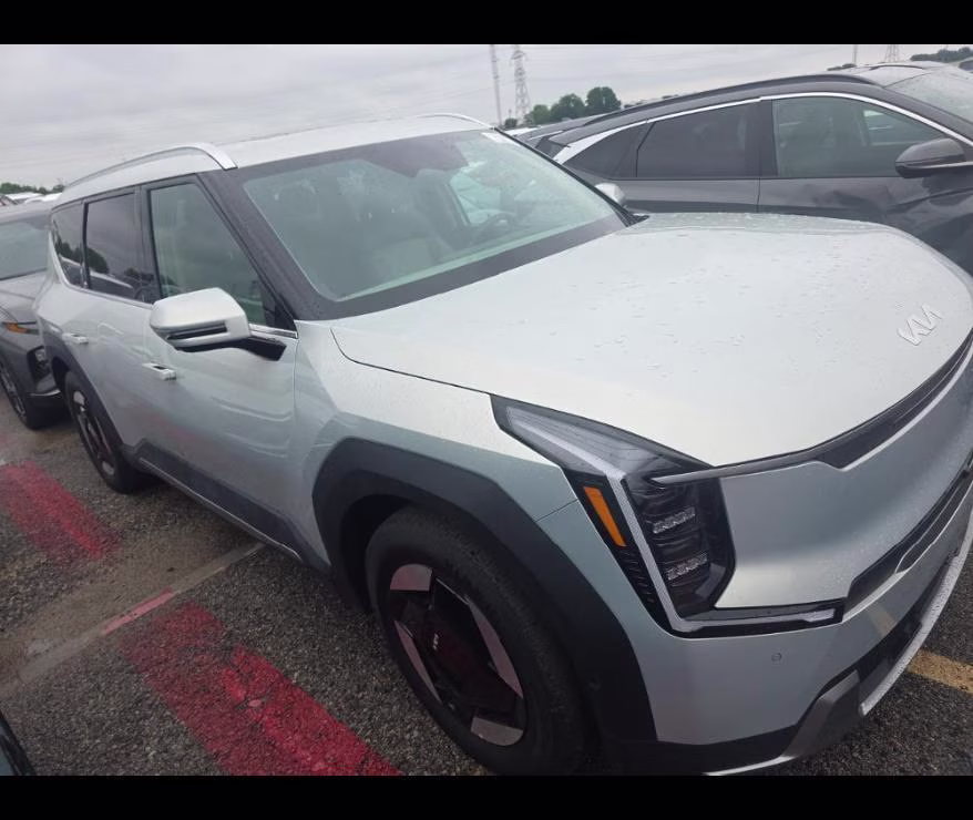 2026 Ivory Silver Kia EV9 Wind AWD SUV