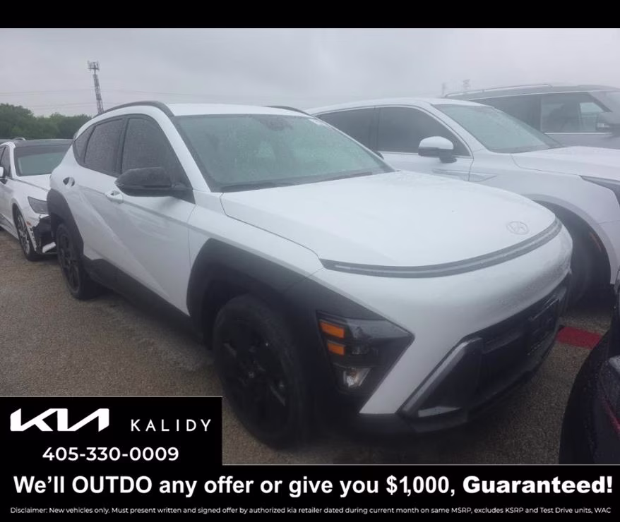 2026 Atlas White Hyundai Kona SEL Sport FWD SUV