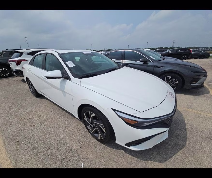 2026 Serenity White Hyundai Elantra Limited FWD Sedan