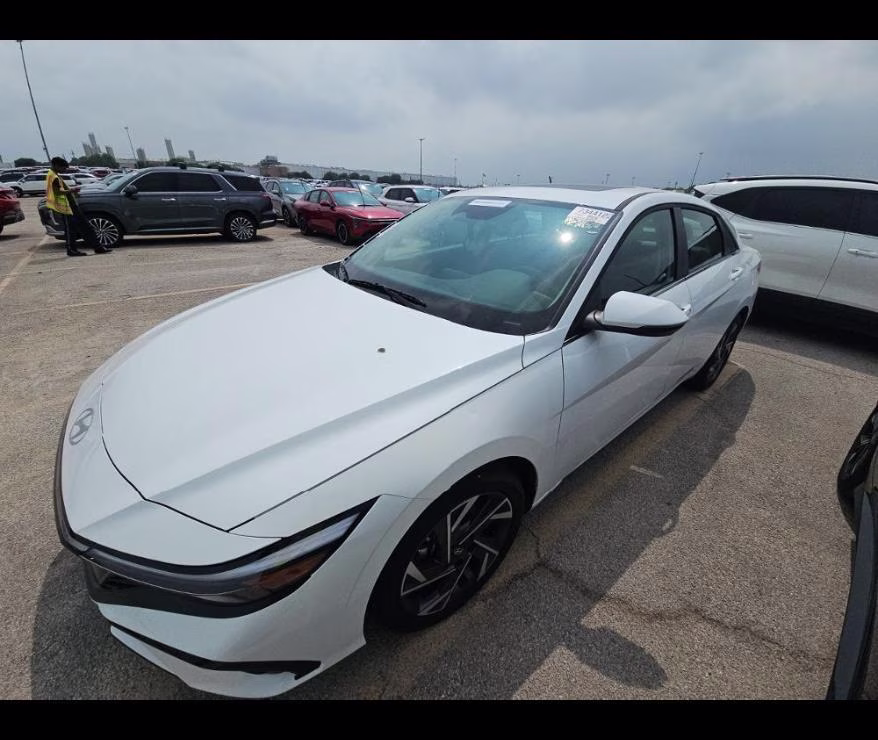 2026 Serenity White Hyundai Elantra Limited FWD Sedan