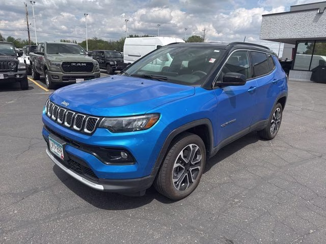 2024 Hydro Blue Pearlcoat Jeep Compass Limited 4X4 SUV